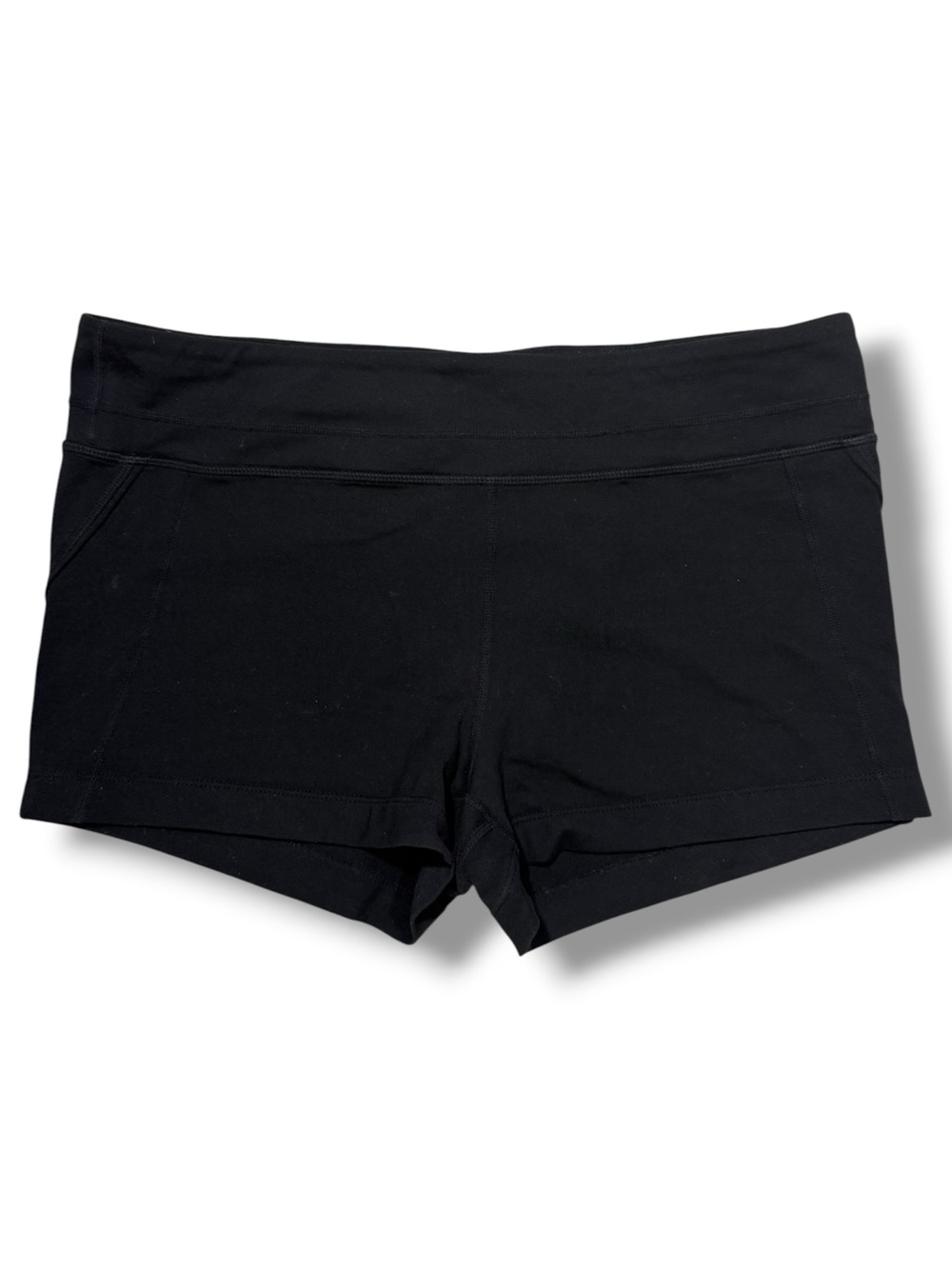 Athleta Women’s Black Bike Shorts with Wide Waistband Black Size Large